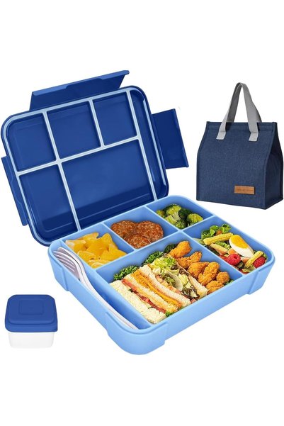 Generic Lunch Box for Kid School,Children's Lunch Box with Compartments, Bent...