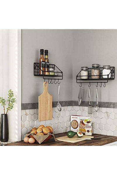 Talis Wall shelf, Talis, Black, 40x13x12 cm