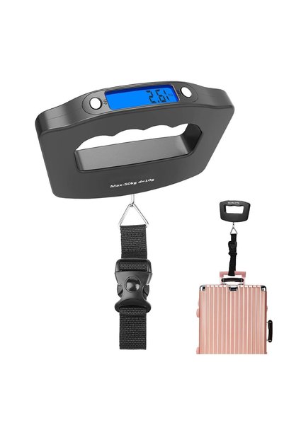 Generic Mizznee Luggage Weighing Scale 110lb/50kg, Digital Hanging Hook Scale...
