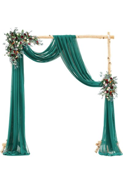 Generic Wedding Arch Draping Fabric, 1 Panel 75 x 600CM Sheer Backdrop Curtai...