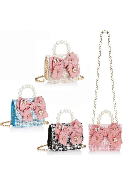 Generic Little Princess Purses and Handbags - Cute Bowknot Crossbody Bags wit...