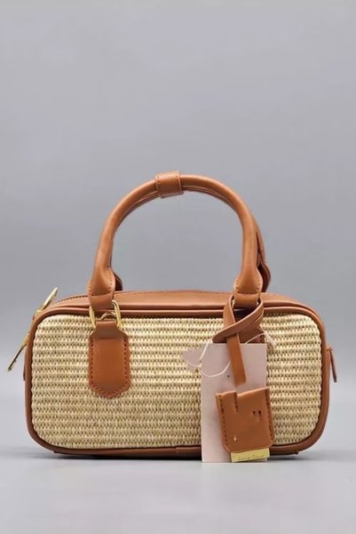 Generic Bowling Pleated Vintage Top handbag With Crossbody Strap Shoulder Bag