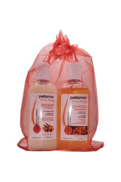 Pellamar Pachet Beauty Hair cu Extract de Catina - Pellamar, Sampon Regeneran...