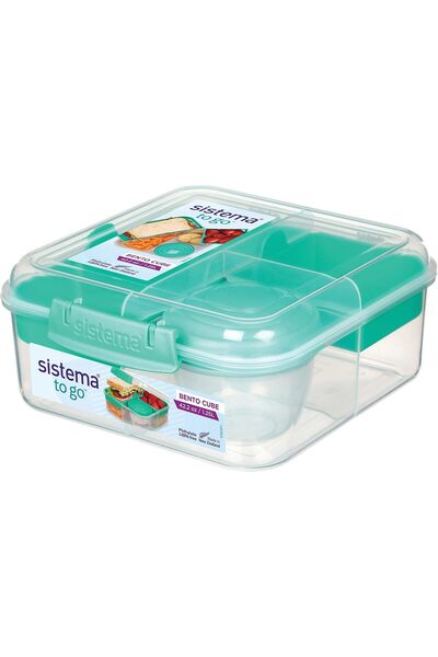 Generic 21671 Go Collection صندوق بينتو شفاف سعة 42 أونصة/1.25 لتر متعدد الأل...