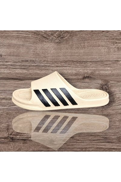 CN Unisex Soft Sole Sporty Striped Bathroom, Pool and Outdoor Slippers