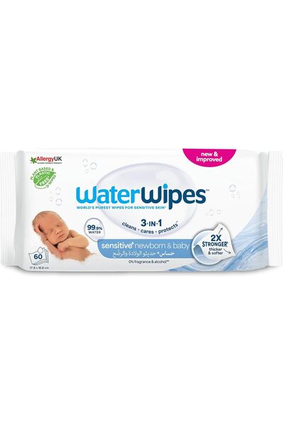 Generic مناديل مبللة للأطفال حديثي الولادة والرضع، تحتوي على 99.9% ماء، بدون ...