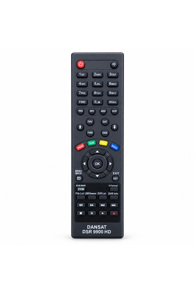 BURAQ جهاز تحكم عن بعد لجهاز استقبال الأقمار الصناعية DANSAT DSR 9900 HD - با...