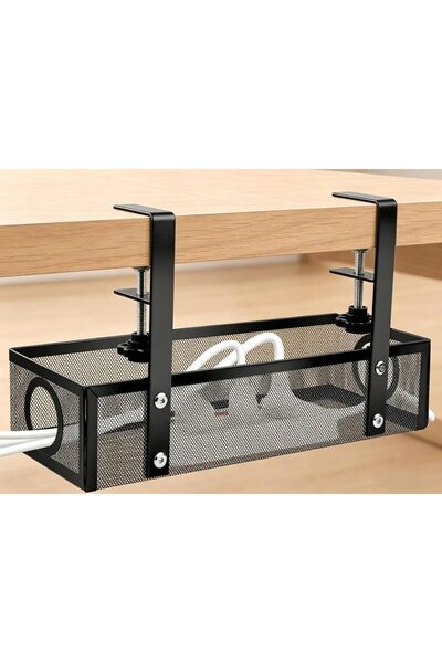 Generic Under Desk Cable Management Tray, Desk Cord Organizer with Clamp, No ...