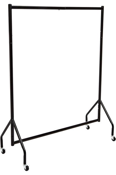 Generic Heavy Duty Clothes Rail Garment Rail, 1.21 x 1.52 m, Black