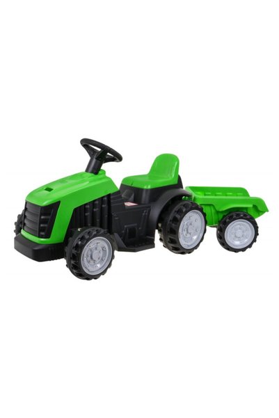 TEA Sports Tractor electric pentru copii cu remorca (1908), Verde
