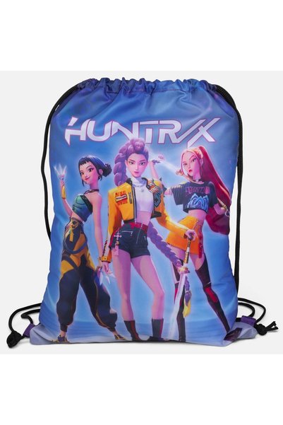 DD SHOP Rucsac tip sac pentru copii, albastru, cu model K-POP, 33x43 cm