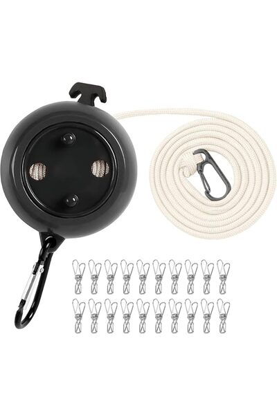 Generic Portable Travel Clothesline Cord, Adjustable 33ft Camping Clothes lin...