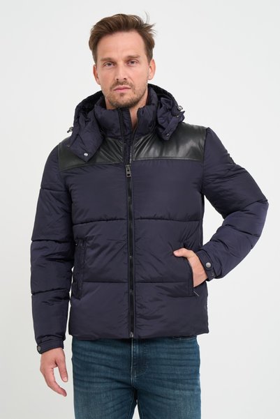 Lee Cooper - Jachetă pentru bărbați cu glugă și buzunare laterale