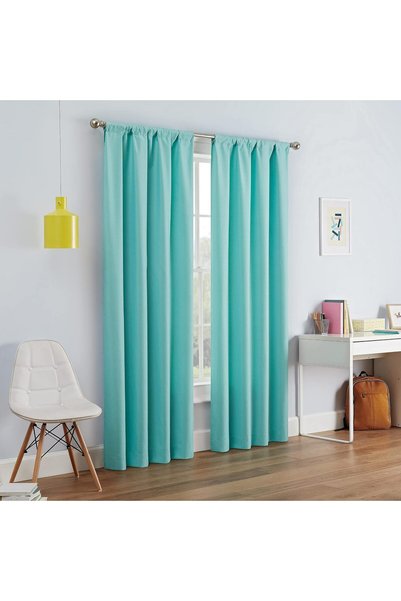 Generic Kendall Modern Blackout Thermal Rod Pocket Window Curtain for Bedroom...