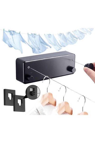 Generic Retractable Clothesline Rope, Adjustable Ropes Strings, Bathroom Wall...