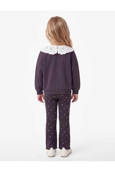 Koton Girls' Sweatshirt Set 7WMG10002AK ANTHRACITE