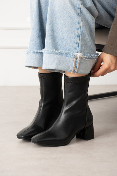 ASALEA Women's Fur-Lined Zip-Up Boots, Warmly Lined, Stylish Design (Heel Hei...