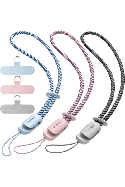 Generic 3 Pack Phone Strap with CellPhone Tether Tab, Phone Lanyard, CellPhon...