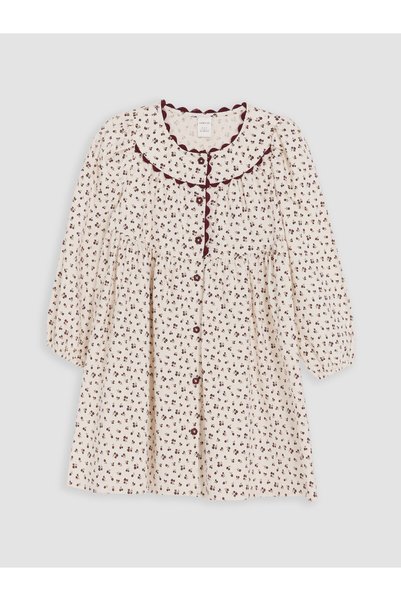 LC Waikiki High-Quality Items from Çelebi Store: Floral Velvet Dress for Girls