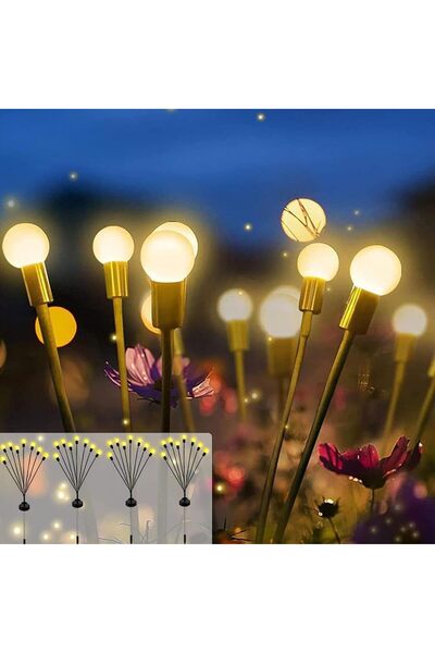 Generic Solar Swaying Lights, 4 Pack 8LED Solar Firefly Lights with Dual Mode...