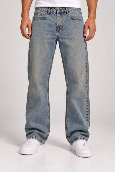 FRANKNESS JNS Men's Baggy-Fit Relaxed-Fit Non-Lycra Pants