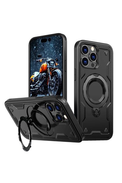 FONIX Husă pentru Apple iPhone 15, VortexArmor Titan-X Pro, Inel metalic rota...