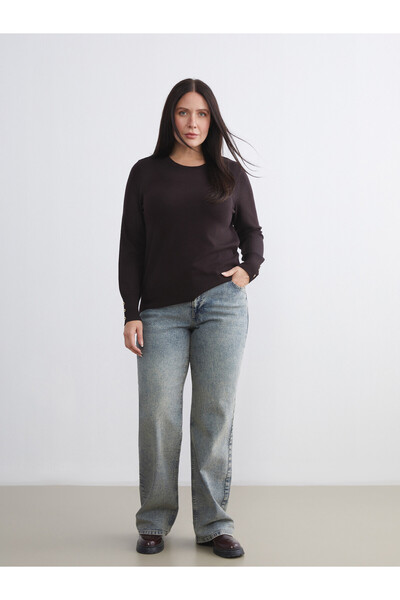 LC Waikiki LCW Jeans Indigo Denim Straight-Leg & Regular-Fit Women's Jeans wi...