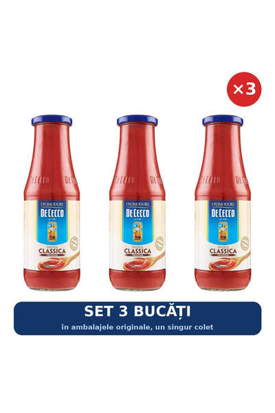 De Cecco Set 3 x Roșii pasate Passata Classica Vellutata, 700 g