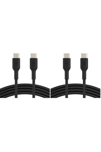 Generic BoostCharge USB-C to USB-C Cable 1M Black (Pack of 2)