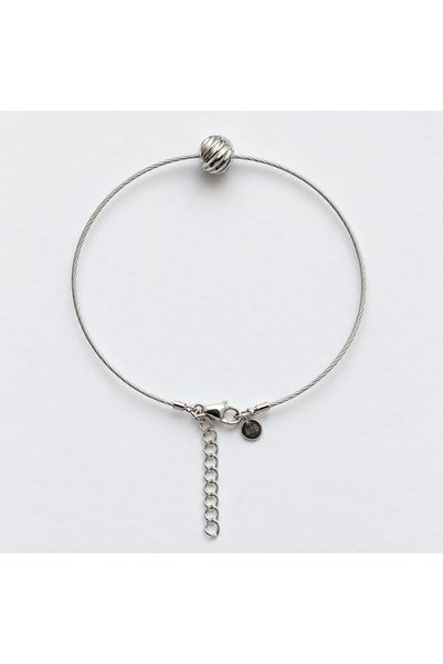 Generic Brand Brățară din argint 925 cu bilă fațetată – Noilla Jewelry