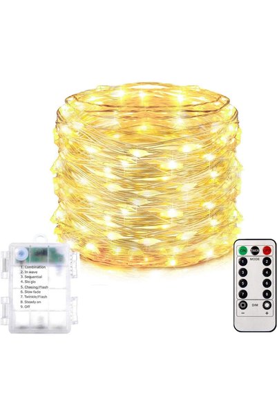 Generic Fairy Lights Battery Operated, 20m 200 LED Battery Operated Lights wi...