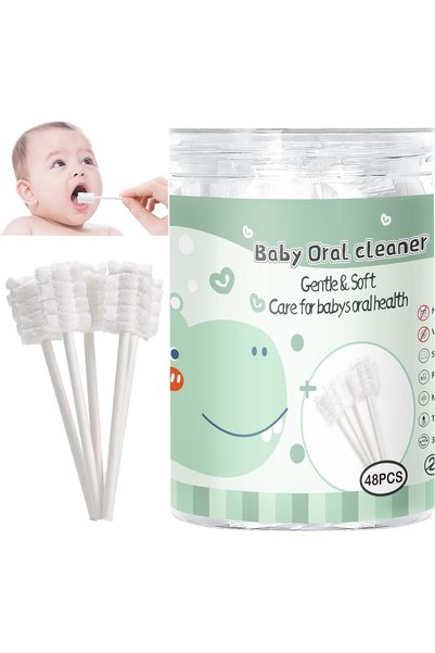 Generic Newborn Tongue Cleaner, Disposable Baby Toothbrush, Soft Gauze Toothb...