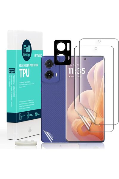 Generic قطعتان من واقي الشاشة لهاتف موتورولا موتو G85 5G مقاس 6.67 بوصة، فيلم...