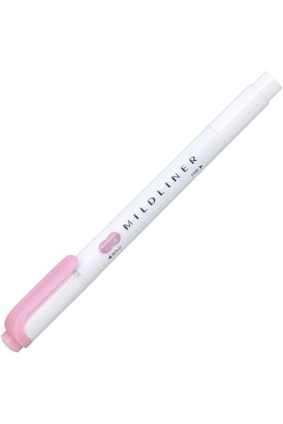 Generic قلم تحديد خطوط زيبرا ميلد لاينر B-WKT7-MP وردي فاتح 10 قطع