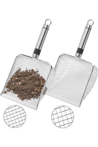 Generic 2PCS Gardening Soil Sifter, Garden Sieve Sifter with Handle (3.8/5 mm...