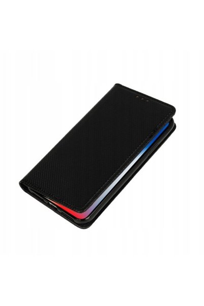 Case Husă tip carte magnetică pentru Samsung Galaxy S9+, piele, neagră, cu su...