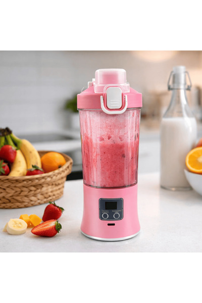 OEM Blender electric portabil, 600 ml, reîncărcabil prin USB, pentru smoothie...