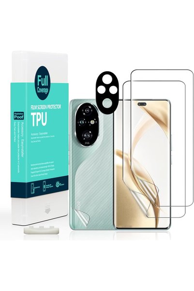 Generic قطعتان من واقي الشاشة لهاتف Honor 200 Pro 5G مقاس 6.78 بوصة، فيلم TPU...