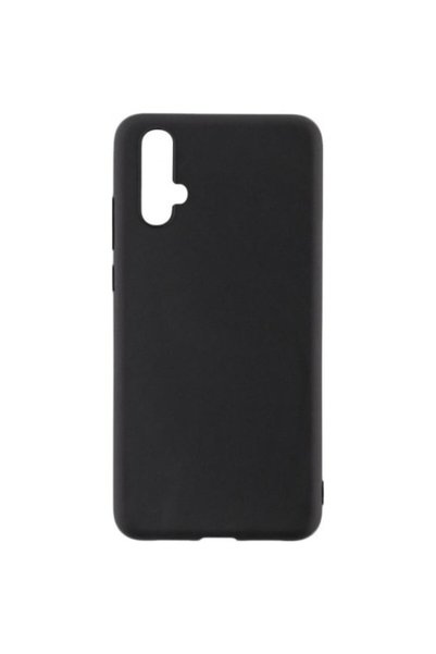 Senso Husă de protecție din silicon mat moale pentru Huawei Nova 5T, Negru