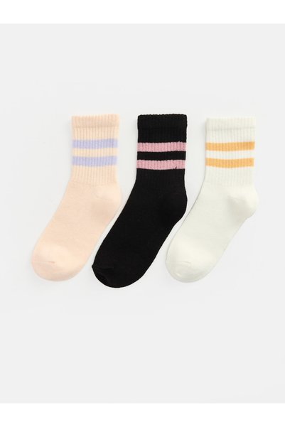 LC Waikiki Quality Parts from Çelebi Store 3-Piece Girls' Socks