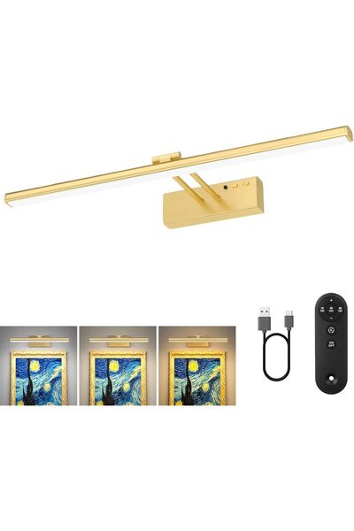 Generic 15.3 inch Picture Light Operated for Wall, Cordless Picture Lights fo...