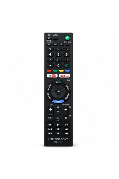 BURAQ جهاز تحكم عن بعد RM-L1370 لتلفزيونات سوني مع أزرار نتفليكس ويوتيوب