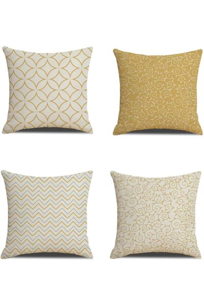 Generic 4Pcs Pillow Covers Pack, Abstract Bohemia Sofa Pillow Covers 18”x 18”...