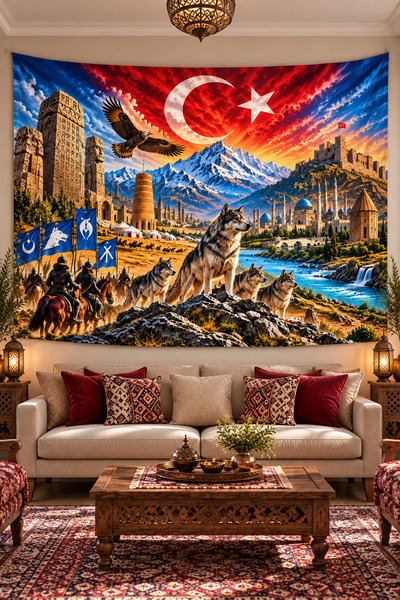 Vendini The Great Turkish Epic Wall Hanging / Wall Rug