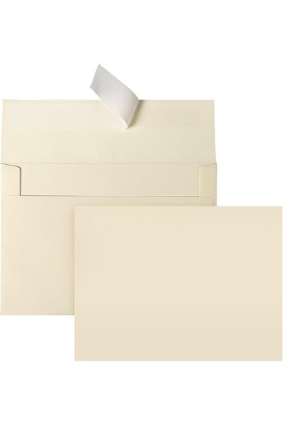 Generic أظرف كريمية A7، 100 قطعة، مقاس 18 × 13 سم، أظرف مسطحة من الورق المقوى...
