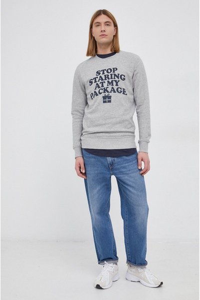 Jack & Jones جاك جونز سويت شيرت رجالي 12198356-رمادي
