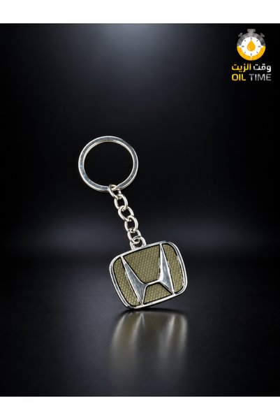 NO BRAND Honda Metal Keychain with Gold Logo
