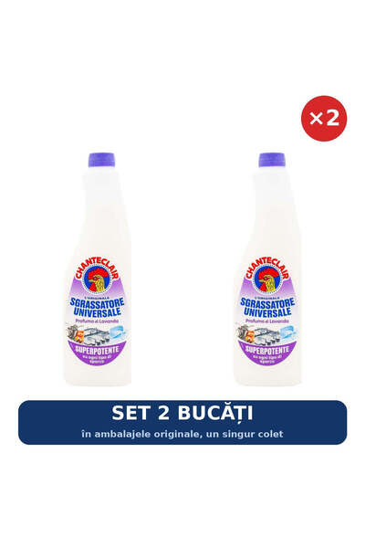Chantecleair Set 2 x Degresant rezervă (refill) Chantecleair, lavandă, 600 ml