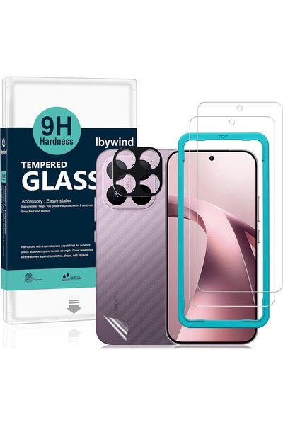 Generic واقي شاشة لهاتف Xiaomi 17T 5G، عبوة مزدوجة، زجاج مقوى بدرجة صلابة 9H ...