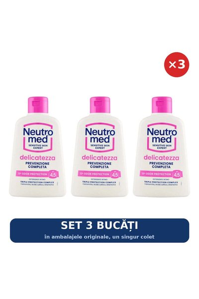 Neutromed Set 3 x Gel intim Delicatezza pH 4.5 Neutromed, 200 ml